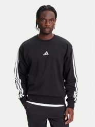 Adidas Bluza Essentials 3-Stripes JE6304 Czarny Regular Fit. Czarne bluzy nierozpinane męskie ADIDAS, m, bez wzorów, z syntetyku, bez ramiączek, bez kaptura. Za 149.99 zł.