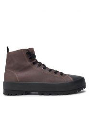 Calvin Klein Jeans Trapery Lugged Hybrid High Laceup Auth YM0YM01092 Brązowy. Brązowe buty zimowe męskie Calvin Klein Jeans, bez wzorów, z jeansu, bez obcasa, bez zapięcia. Za 559.99 zł.