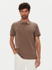 Michael Kors Polo CS550V85KS Brązowy Regular Fit. Brązowe koszulki polo męskie Michael Kors, m, bez wzorów, z bawełny, bez kołnierzyka, bez ramiączek. Za 339.99 zł.