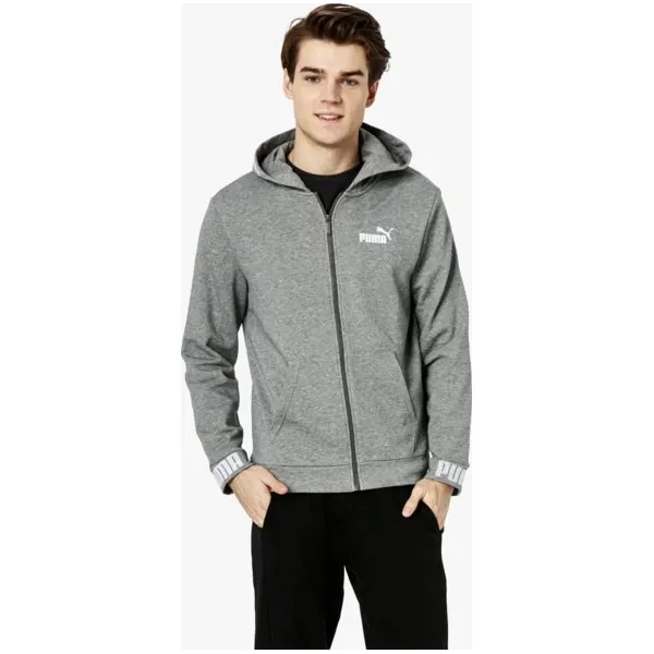 Puma Bluza Amplified Tr , szary, rozmiar L. Szare bluzy rozpinane męskie Puma, l, bez wzorów, z materiału, z kapturem. W wyprzedaży za 199.99 zł.