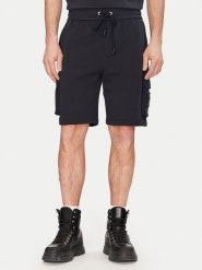 Moose Knuckles Szorty sportowe Hartsfield M14MR794 Granatowy Regular Fit. Niebieskie szorty sportowe męskie Moose Knuckles, bez wzorów, z bawełny, sportowe. Za 579.99 zł.