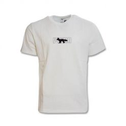 Koszulka sportowa męska Puma X Maison Kitsune. Białe t-shirty sportowe męskie Puma, l, bez wzorów, sportowe, bez ramiączek. Za 227.65 zł.