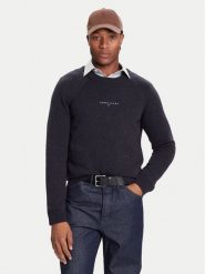 Tommy Jeans Sweter DM0DM22097 Granatowy Regular Fit. Niebieskie kardigany męskie Tommy Jeans, m, bez wzorów, z jeansu, bez ramiączek. Za 429.99 zł.