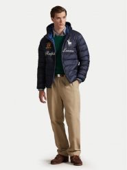 Polo Ralph Lauren Kurtka puchowa 710P02584001 Granatowy Regular Fit. Niebieskie kurtki męskie Polo Ralph Lauren, m, bez wzorów, z puchu, bez ramiączek, bez kaptura. Za 2,199.00 zł.
