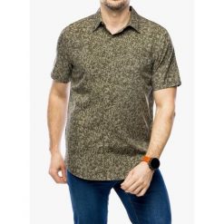 Koszula turystyczna męska Royal Robbins Amp Lite Printed S/S. Zielone koszule męskie ROYAL ROBBINS, m, bez wzorów, bez kołnierzyka, bez ramiączek. Za 265.99 zł.