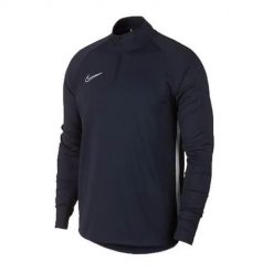 Bluza piłkarska męska Nike Dry Academy Dril Top. Czarne bluzy nierozpinane męskie Nike, m, bez wzorów, sportowe, bez ramiączek, bez kaptura. Za 215.00 zł.