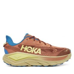 Buty do biegania Hoka. Brązowe buty do biegania męskie HOKA, bez wzorów, bez zapięcia, do biegania. Za 559.99 zł.