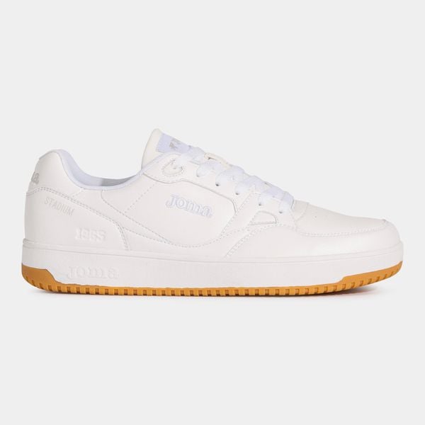 Buty męskie Joma Stadium. Białe buty do biegania męskie Joma, bez wzorów, bez zapięcia, do biegania. Za 139.99 zł.