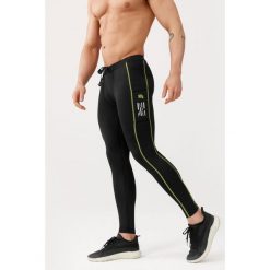 Getry męskie do biegania Rough Radical Kraft Long. Czarne legginsy męskie ROUGH RADICAL, l, bez wzorów, do biegania. W wyprzedaży za 127.42 zł.