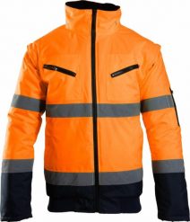 Kurtka męska Polstar OAB2 - BENEFIT HI VI BOMBER HI-VI 2W1 KAT.II KLASA 3, POLIESTER (100%), - granat-żółty XXXL. Żółte kurtki męskie Polstar, m, bez wzorów, z poliesteru, bez ramiączek, bez kaptura. Za 176.51 zł.