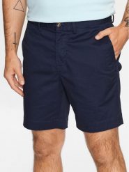 Polo Ralph Lauren Szorty materiałowe 710799213005 Granatowy Slim Fit. Niebieskie szorty męskie Polo Ralph Lauren, bez wzorów, z bawełny. Za 379.99 zł.