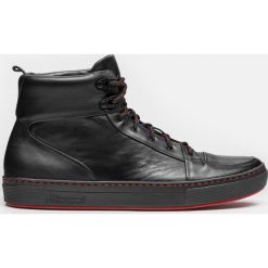 Czarne sneakersy męskie. Buty sportowe na co dzień męskie marki Kazar. Za 499.00 zł.