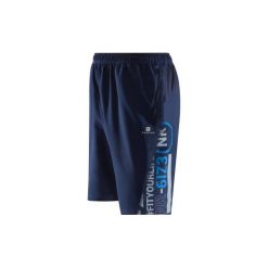 Spodenki kardio FST120. Niebieskie szorty męskie DOMYOS. W wyprzedaży za 19.99 zł.