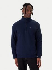 Tommy Jeans Bluza DM0DM20339 Granatowy Regular Fit. Niebieskie bluzy rozpinane męskie Tommy Jeans, m, bez wzorów, z bawełny, bez ramiączek, bez kaptura. Za 369.99 zł.