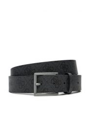 Guess Pasek Męski BMCALO P4335 Czarny. Czarne paski męskie Guess, z aplikacjami, z materiału. Za 189.99 zł.