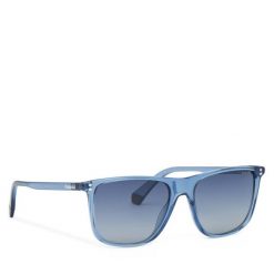Okulary przeciwsłoneczne Polaroid. Niebieskie okulary przeciwsłoneczne męskie Polaroid, bez wzorów. Za 149.99 zł.
