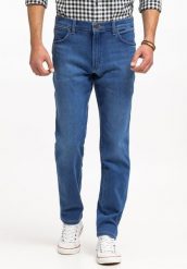 WRANGLER RIVER MĘSKIE SPODNIE JEANSOWE JEANSY DŻINSY RUSTIC W112361300, W30 L34. Spodnie na co dzień męskie Wrangler, bez wzorów, z bawełny, klasyczne. Za 249.99 zł.