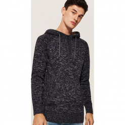 Sweter z kapturem - Granatowy. Niebieskie swetry męskie House, z kapturem. Za 119.99 zł.