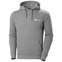 Bawełniana bluza z kapturem Helly Hansen F2F. Szare bluzy nierozpinane męskie Helly Hansen, m, bez wzorów, z bawełny, bez ramiączek, z kapturem. Za 301.00 zł.