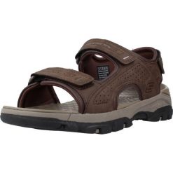 Sandały SKECHERS TRESMEN - GARO Brązowy. Brązowe sandały męskie Skechers, z syntetyku, bez zapięcia. Za 283.99 zł.