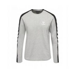 Koszulka z długim rękawem Hummel HML Flint T-Shirt. Szare koszulki męskie z długim rękawem HUMMEL, bez wzorów, sportowe, bez kołnierzyka, bez ramiączek. Za 110.75 zł.