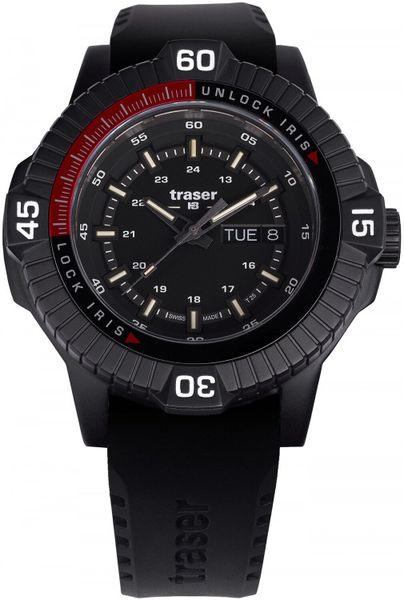 Zegarek męski Traser TS-111461 czarny. Czarne zegarki męskie Traser. Za 4,250.00 zł.