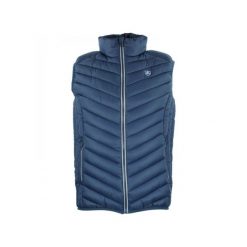 Cienka kurtka puchowa bez rękawów Peak Mountain. Niebieskie kurtki męskie Peak Mountain, bez wzorów, z puchu, eleganckie, bez ramiączek, bez kaptura. W wyprzedaży za 270.00 zł.