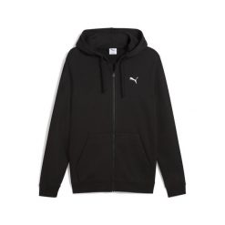 Męska rozpinana bluza z kapturem Essentials PUMA Black. Czarne bluzy rozpinane męskie Puma, m, bez wzorów, prążkowane, eleganckie, bez ramiączek, z kapturem. Za 249.00 zł.