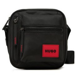 Saszetka HUGO. Czarne saszetki męskie Hugo, bez wzorów, małe. Za 249.99 zł.