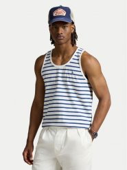 Polo Ralph Lauren Tank top 710970699001 Granatowy Classic Fit. Niebieskie koszulki polo męskie Polo Ralph Lauren, m, bez wzorów, z bawełny, bez kołnierzyka, bez ramiączek. Za 219.99 zł.