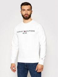 Tommy Hilfiger Bluza Logo MW0MW11596 Biały Regular Fit. Białe bluzy nierozpinane męskie Tommy Hilfiger, m, bez wzorów, z bawełny, bez ramiączek, bez kaptura. Za 359.99 zł.