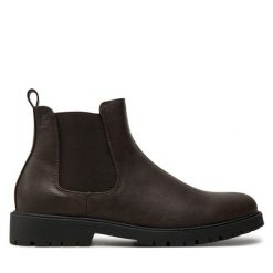 Sztyblety Pierre Cardin. Brązowe sztyblety męskie Pierre Cardin, bez obcasa, bez zapięcia. Za 239.99 zł.