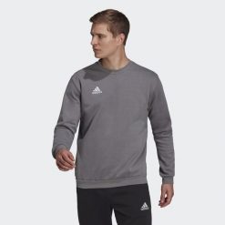 Bluza adidas Entrada 22. Szare bluzy nierozpinane męskie ADIDAS, xl, bez wzorów, sportowe, bez ramiączek, bez kaptura. Za 117.90 zł.