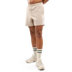 Męskie bawełniane szorty treningowe Fitness Siroko Titan Sand. Brązowe szorty sportowe męskie SIROKO, bez wzorów, z bawełny. Za 147.00 zł.