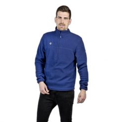 Polar Izas Sutton. Niebieskie bluzy z polaru męskie IZAS, m, bez wzorów, z polaru, bez ramiączek, bez kaptura. W wyprzedaży za 113.00 zł.