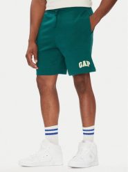 Gap Szorty sportowe 703989-02 Zielony Regular Fit. Zielone szorty sportowe męskie GAP, bez wzorów, z bawełny, sportowe. Za 129.99 zł.