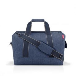 Torba allrounder l, herringbone dark blue. Niebieskie torby sportowe męskie Reisenthel, bez wzorów, z tkaniny, na ramię. Za 341.00 zł.