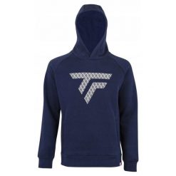 Bluza z kapturem męska Tecnifibre Fleece Hoodie. Niebieskie bluzy nierozpinane męskie TECNIFIBRE, m, bez wzorów, casualowe, bez ramiączek, z kapturem. W wyprzedaży za 299.00 zł.