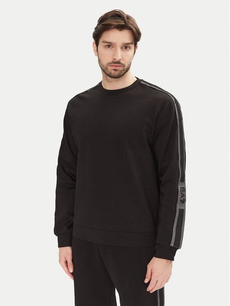 EA7 Emporio Armani Bluza 7M000140 AF12660 UC001 Czarny Regular Fit. Czarne bluzy nierozpinane męskie EA7 Emporio Armani, m, bez wzorów, z syntetyku, bez ramiączek, bez kaptura. Za 249.99 zł.