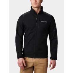 Kurtka Softshell Męska Columbia Ascender. Czarne kurtki softshell męskie Columbia, m, bez wzorów, z materiału, bez kaptura, trekkingowe. Za 404.85 zł.