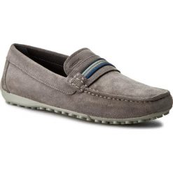 Mokasyny GEOX - U Snake Moc F U7207F 00022 C9004 Antracyt. Szare mokasyny męskie Geox, z materiału, bez zapięcia. W wyprzedaży za 249.00 zł.