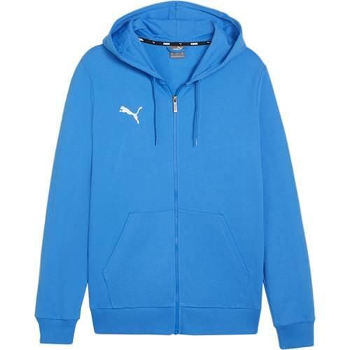 Bluzy sportowa męska Puma B23619. Niebieskie bluzy rozpinane męskie Puma, m, bez wzorów, sportowe, bez ramiączek, z kapturem. Za 189.00 zł.