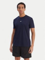 Reebok T-Shirt RK25602CCM Granatowy Regular Fit. Niebieskie t-shirty sportowe męskie Reebok, m, bez wzorów, z syntetyku, sportowe, bez ramiączek. Za 59.99 zł.