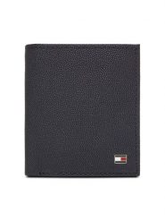 Tommy Hilfiger Portfel Th Flag Trifold AM0AM13521 Granatowy. Niebieskie portfele męskie Tommy Hilfiger, bez wzorów, ze skóry. Za 319.99 zł.