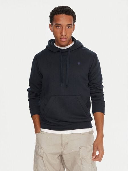 G-Star Raw Bluza Premium Core D16121-C235 Granatowy Regular Fit. Niebieskie bluzy nierozpinane męskie G-Star Raw, m, bez wzorów, z bawełny, retro, bez ramiączek, bez kaptura. Za 349.99 zł.
