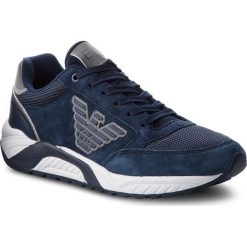 Sneakersy EA7 EMPORIO ARMANI - X8X022 XK029 00285 Navy. Niebieskie buty sportowe na co dzień męskie EA7 Emporio Armani, z materiału, klasyczne. Za 969.00 zł.