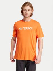 Adidas Koszulka techniczna Terrex Multi Endurance Tech IY9427 Pomarańczowy Regular Fit. Brązowe t-shirty sportowe męskie ADIDAS, m, bez wzorów, z syntetyku, sportowe, bez ramiączek. Za 99.99 zł.