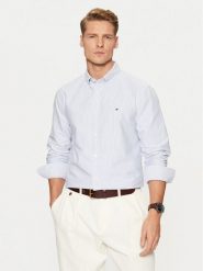 Tommy Hilfiger Koszula MW0MW36238 Niebieski Regular Fit. Niebieskie koszule męskie Tommy Hilfiger, m, bez wzorów, z bawełny, bez kołnierzyka, bez ramiączek. Za 299.99 zł.