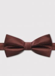 Brązowa mucha męska w strukturalny wzór. Brązowe krawaty i muchy męskie Pako Lorente, bez wzorów, z poliesteru, eleganckie. Za 99.99 zł.