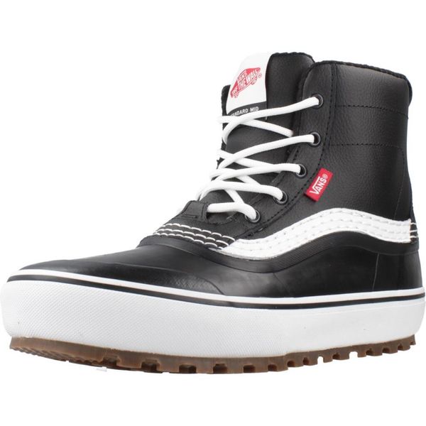 Buty VANS MTE STANDARD MID WATERPROOF Czarny. Czarne buty trekkingowe męskie Vans, bez wzorów, ze skóry, sportowe, bez obcasa, bez zapięcia. Za 745.86 zł.